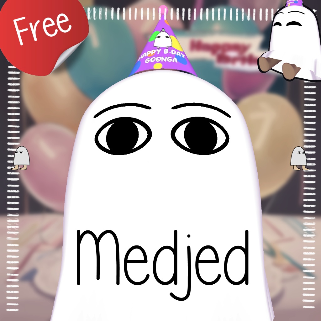 FREE Medjed 3D Avatar【VRC】