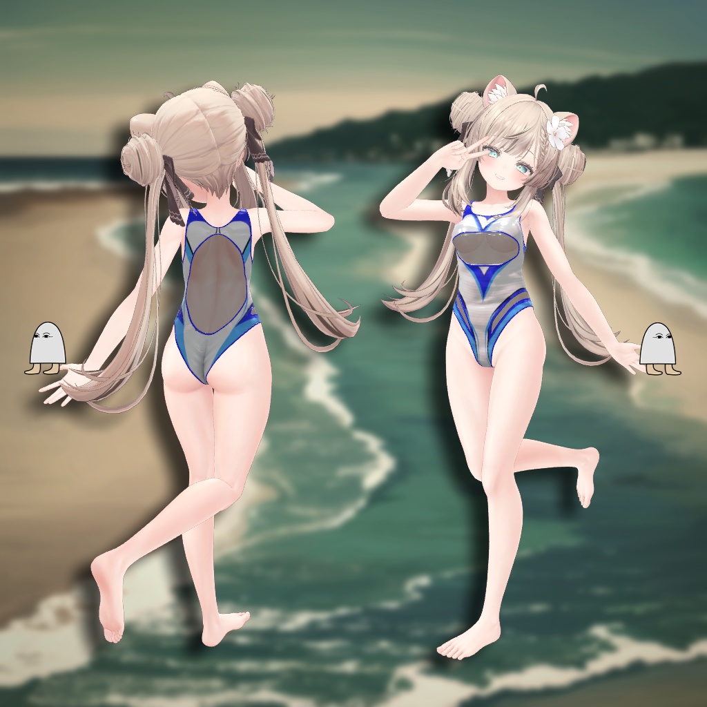 【9アバター対応】Goongas DLEEM Swimsuit VRC
