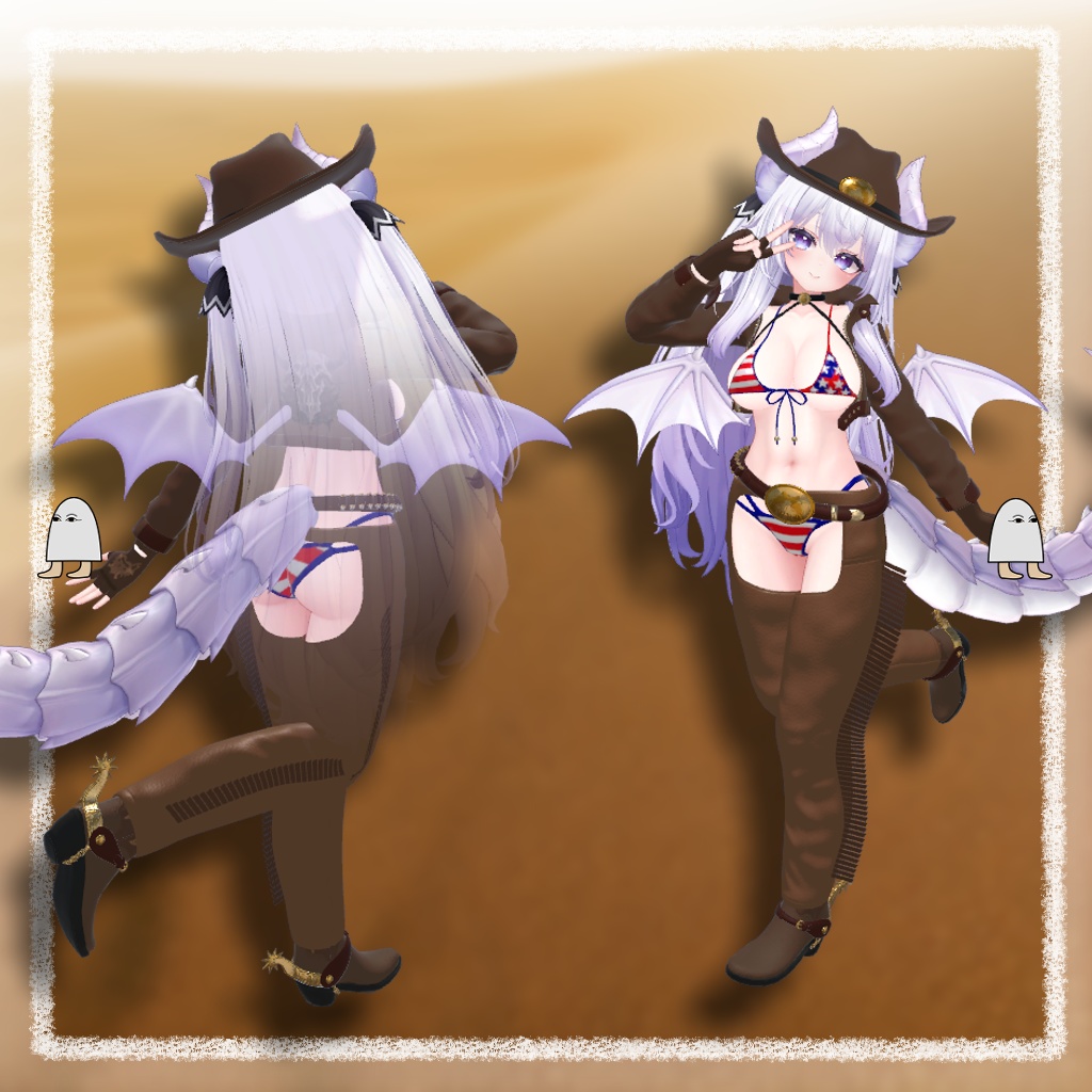 【Airi/愛莉】 Cowboy Bikini VRC