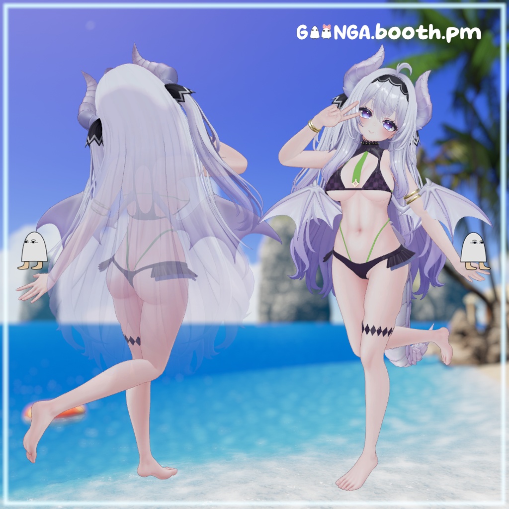 【10アバター対応】 Serpent Bikini VRC