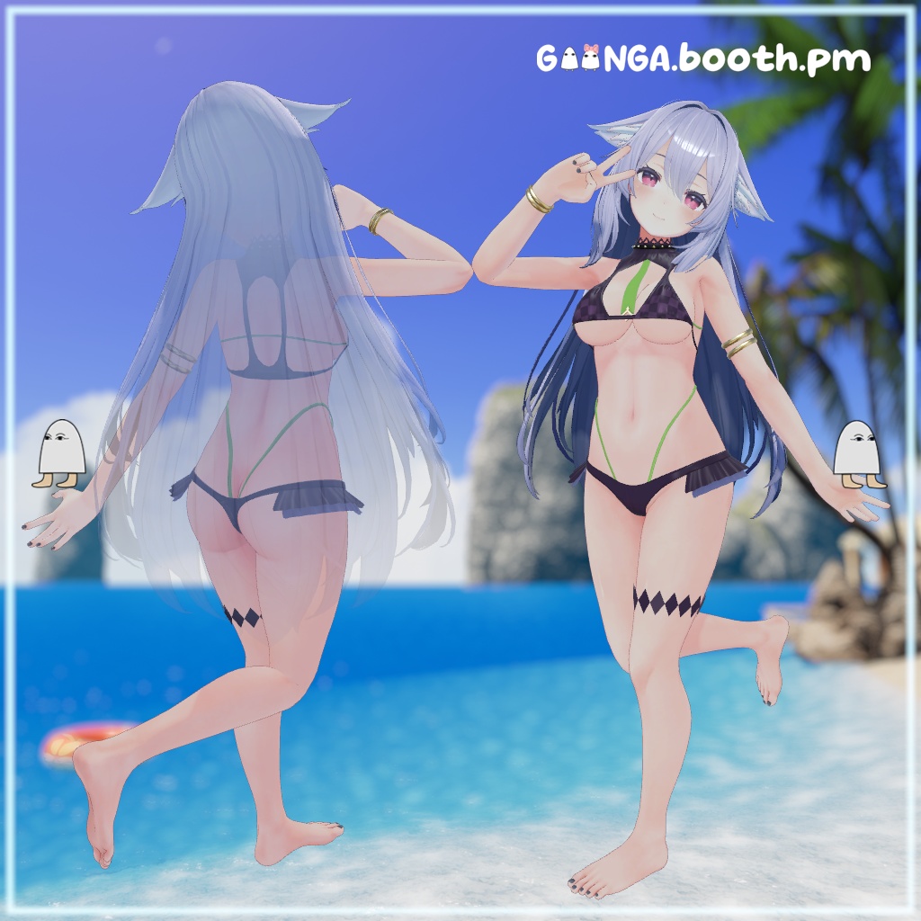 【10アバター対応】 Serpent Bikini VRC