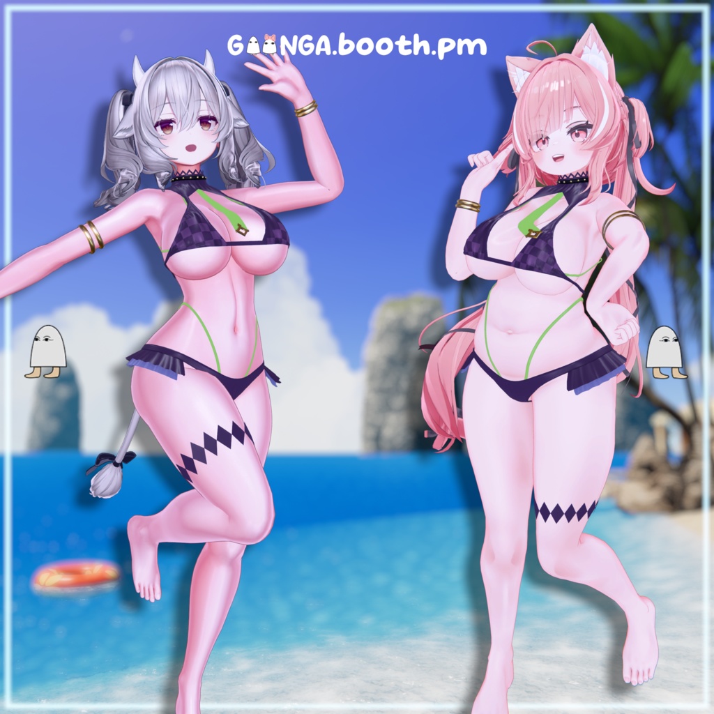 【10アバター対応】 Serpent Bikini VRC