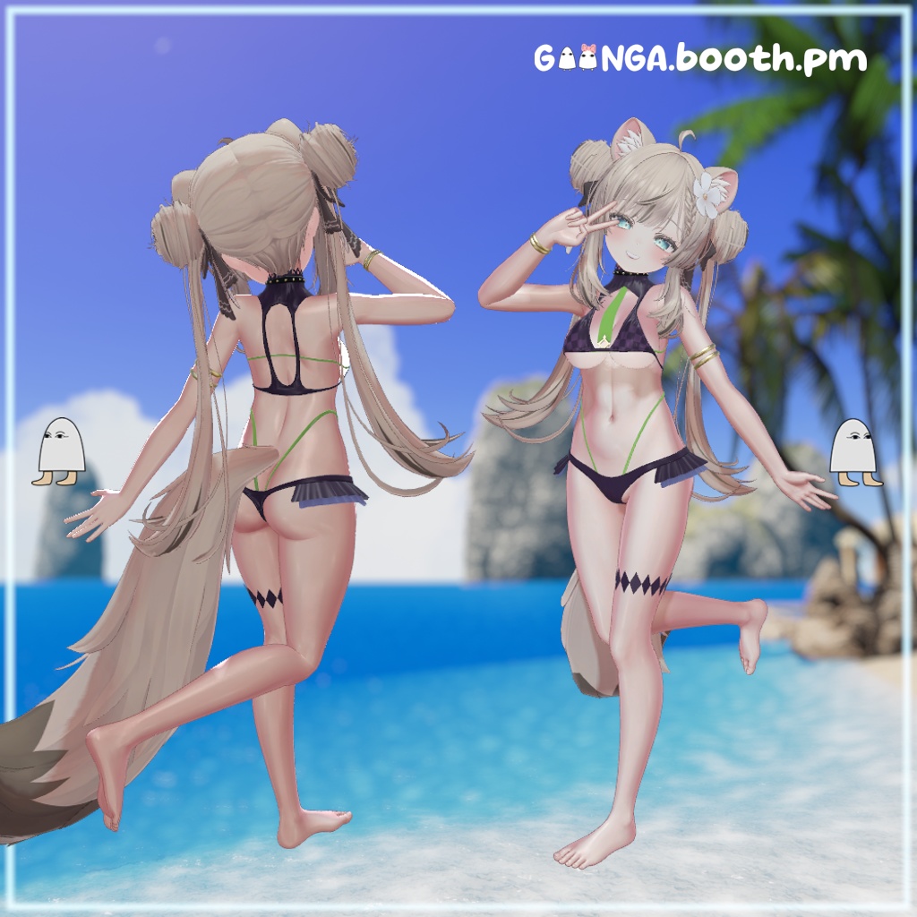 【10アバター対応】 Serpent Bikini VRC