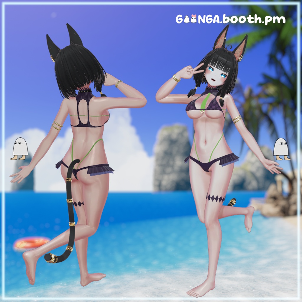 【10アバター対応】 Serpent Bikini VRC