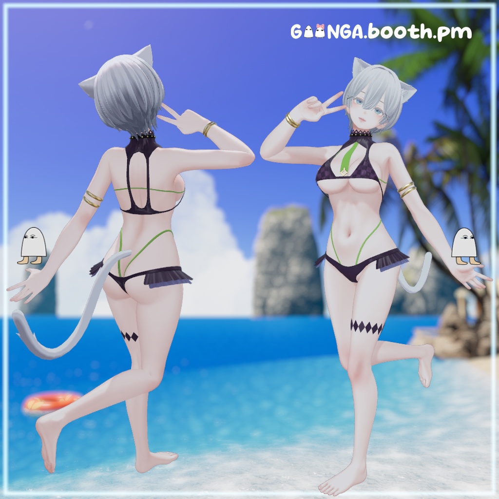 【10アバター対応】 Serpent Bikini VRC