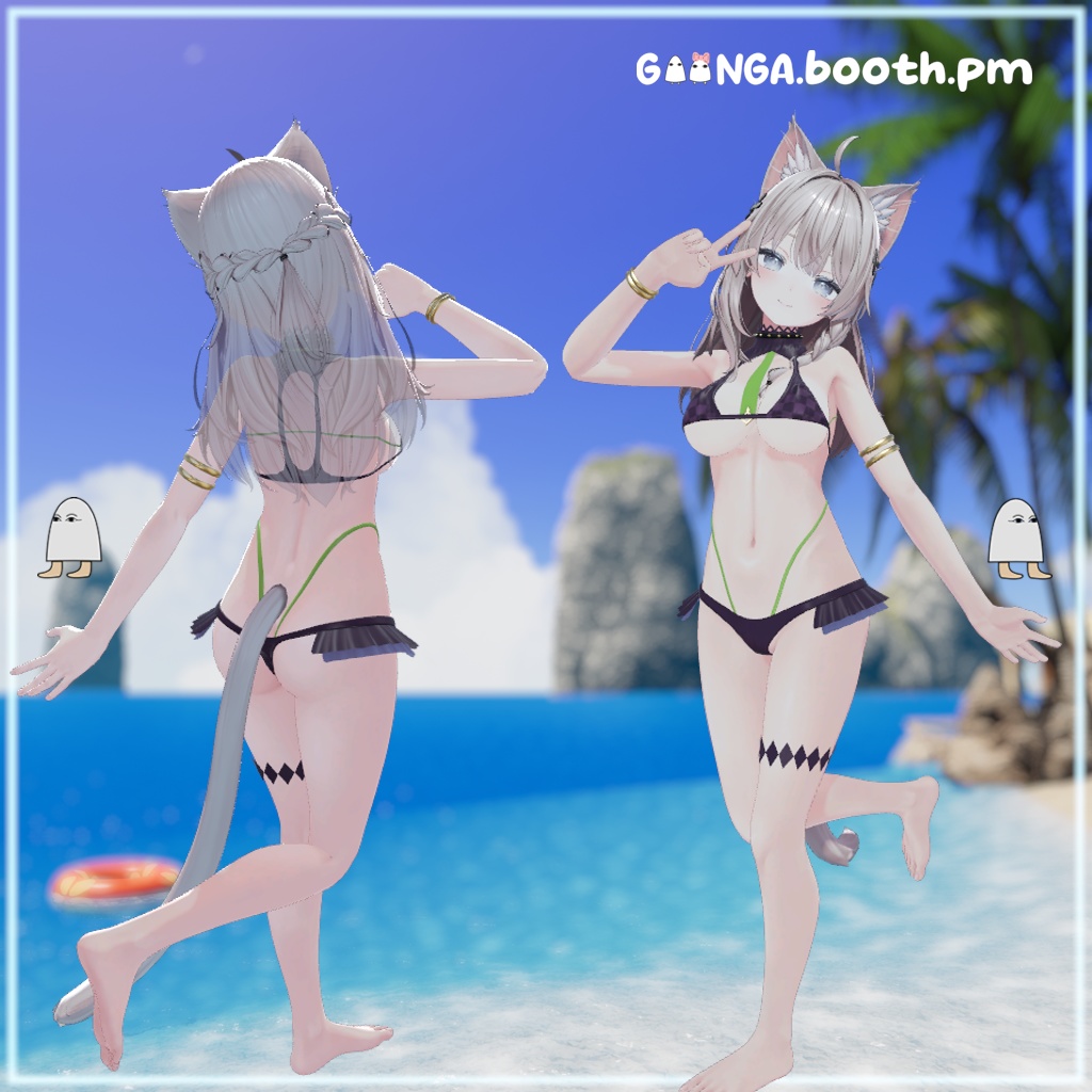 【10アバター対応】 Serpent Bikini VRC