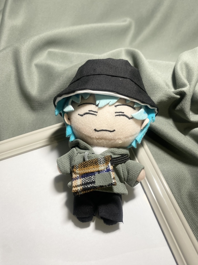 10cmぬい用 ぬい用バッグ:サコッシュ(チェック)