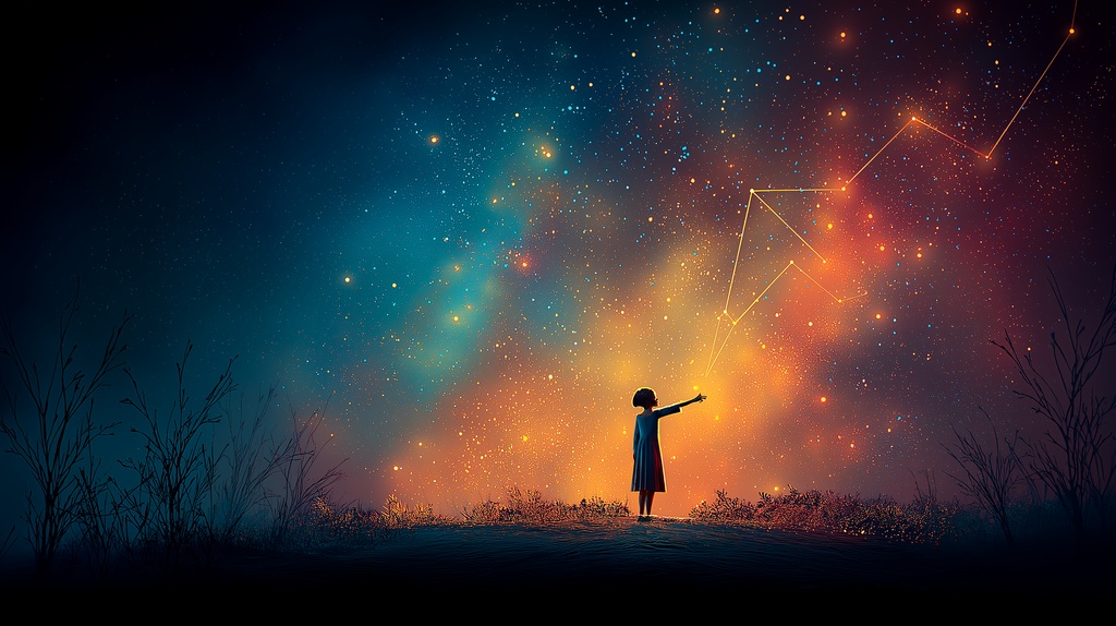 星を読む少女|幻想の宇宙壁紙10選|The Star-Reading Girl – Fantasy Wallpapers