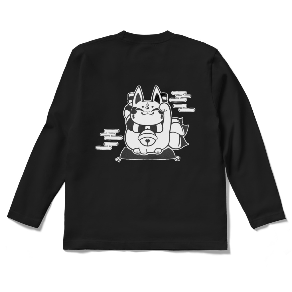 【2周年】えと民ロンT(黒)