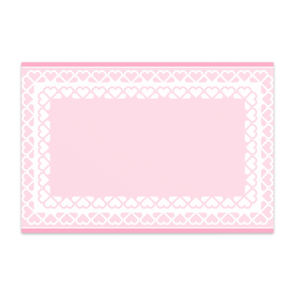 ダブルハートのポストカード(ピンク系、黄緑系、黄色系、灰色系、茶色系、水色系)