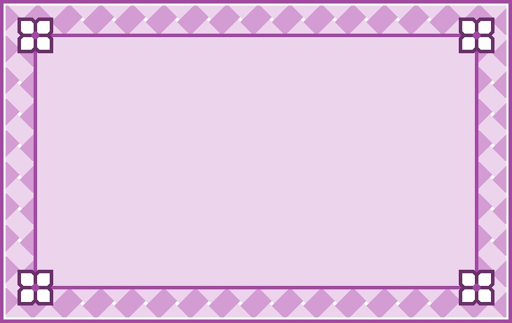 四枚花&編み込みリボンの背景画像(オレンジ系・グリーン系・パープル系)