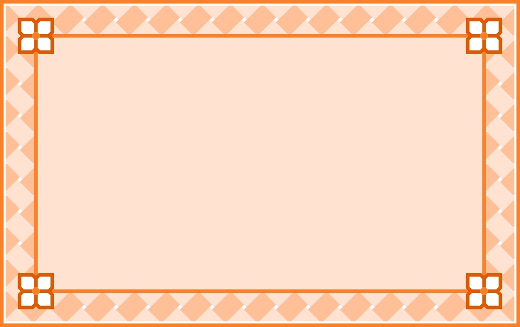 四枚花&編み込みリボンの背景画像(オレンジ系・グリーン系・パープル系)