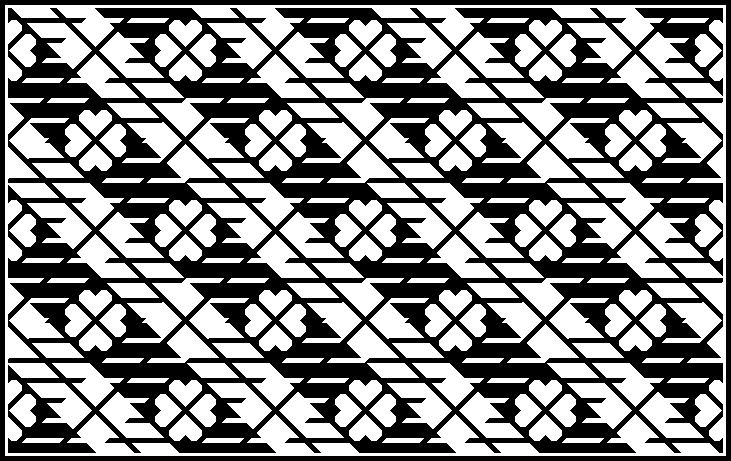 四葉&チェック柄の背景画像(イエローグリーン系・グリーン系・ピンク系・レッド系・グレー系・ブラック系)