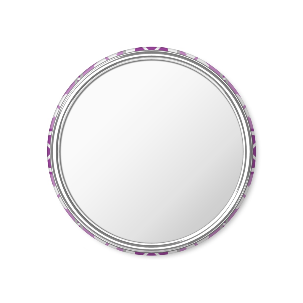 四葉のリボン編み重ねの缶ミラー