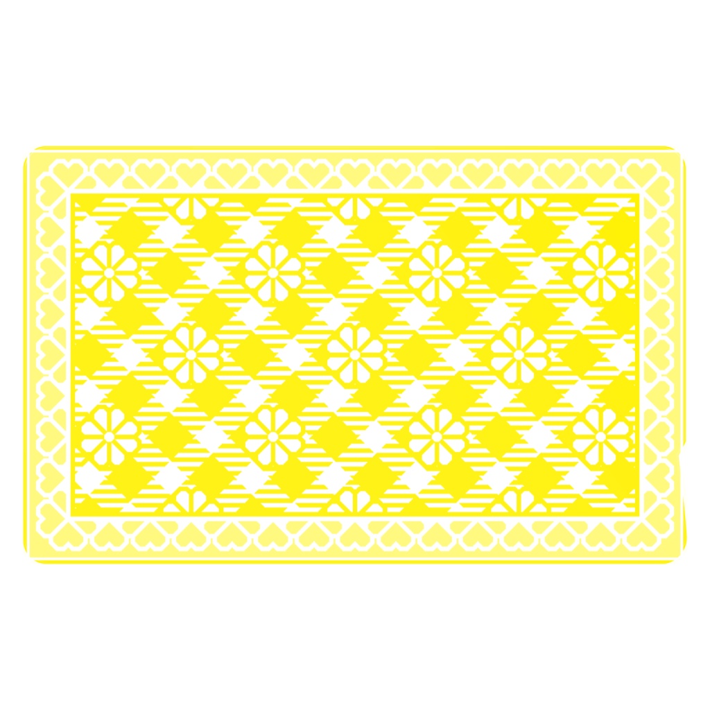 ハートフレーム&チェック柄のICカードステッカー