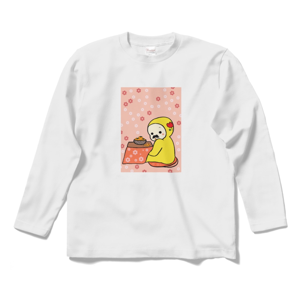 CRAZY忍者ひなたさん こたつでみかん。ロングTシャツ