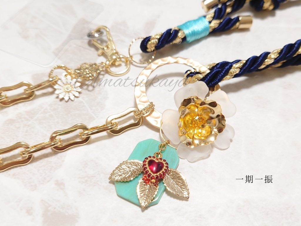 スマホショルダー④燭台切、鶯丸、秋田、大慶、明石、後家、一期