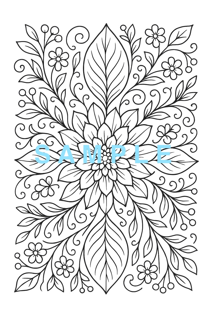 【無料配布/Free Distribution】塗り絵線画1/Coloring line drawing 1