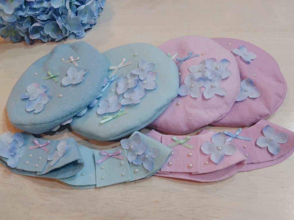 20cmぬい用*あじさいのおようふく(※1色追加しました)
