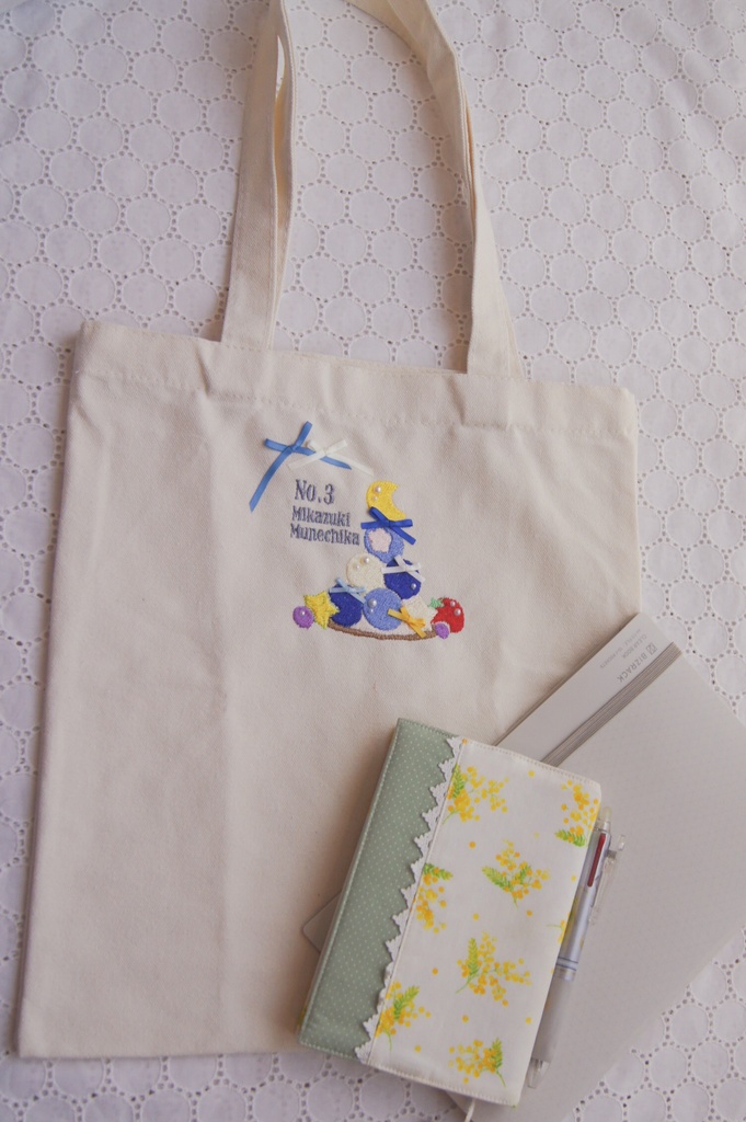 【8/10 22時〜頒布予定】マカロン✕刺繍トート 三日月宗近*鵜飼派*江戸三作*水心子正秀