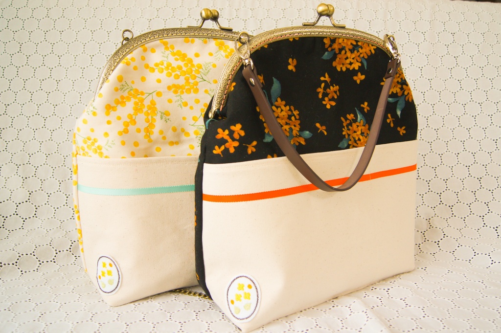 がま口ぬいバッグ 大型