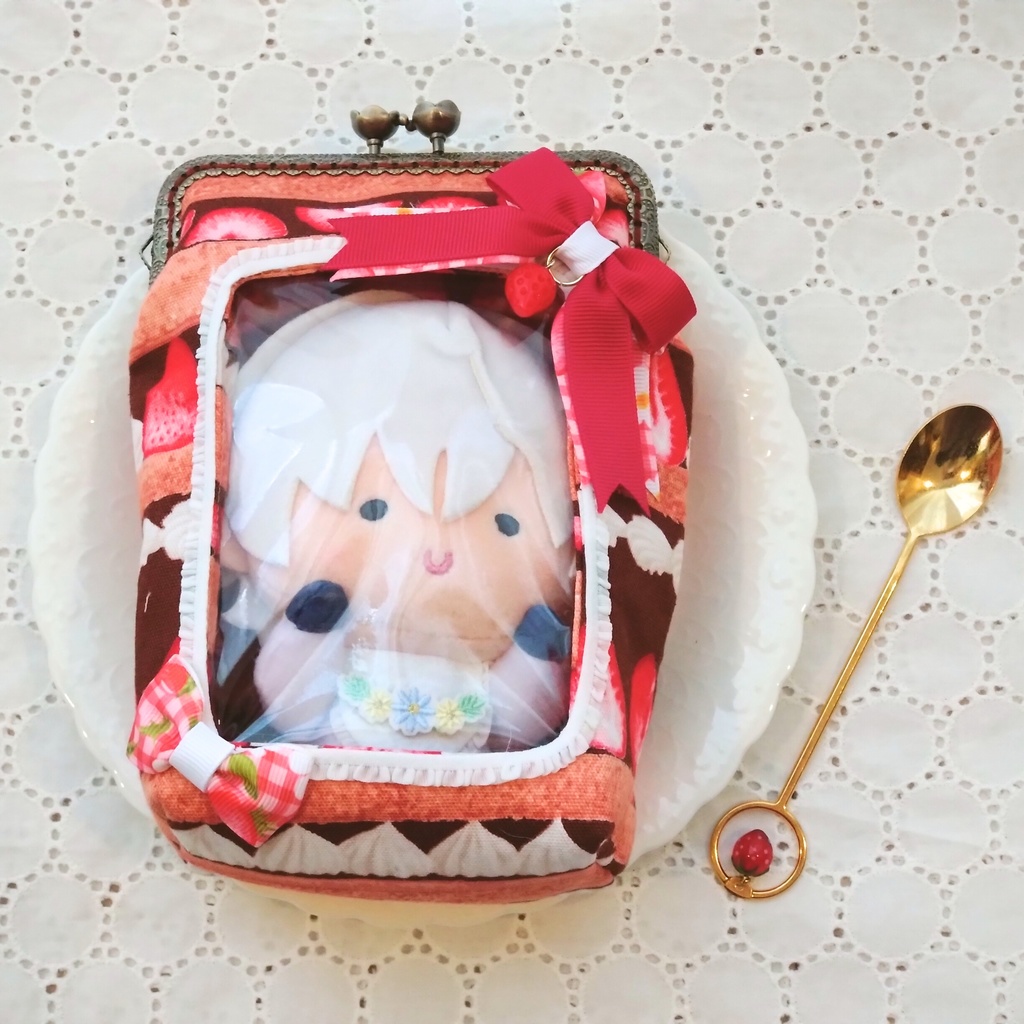 がま口ぬいポーチ