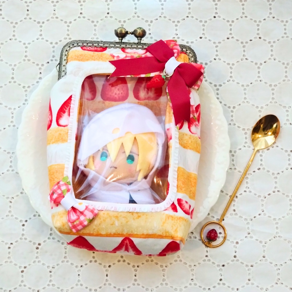 がま口ぬいポーチ