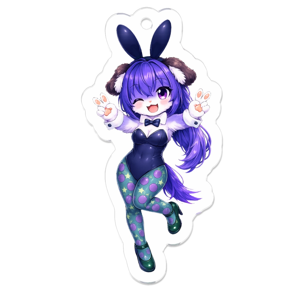 バニー服のぬまどさんアクリルキーホルダー