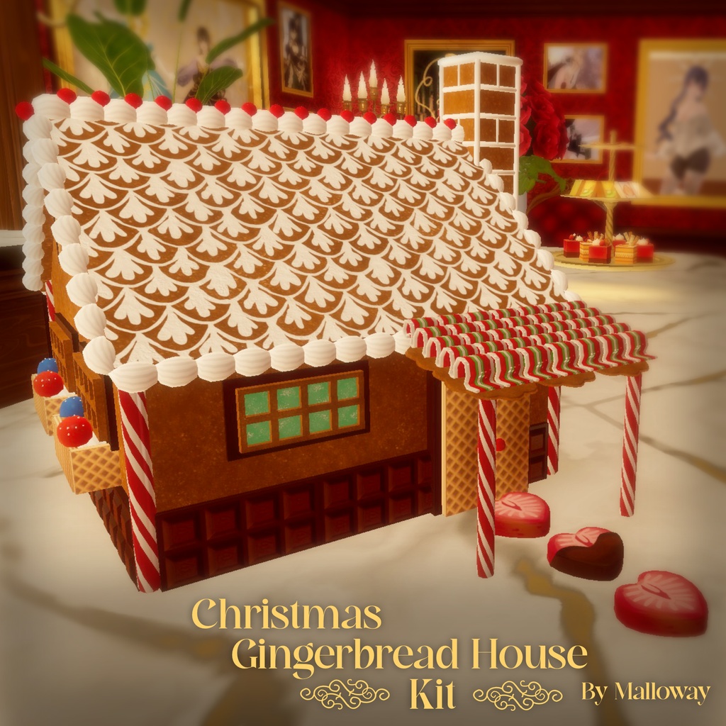 VRChat Christmas Gingerbread House Kit