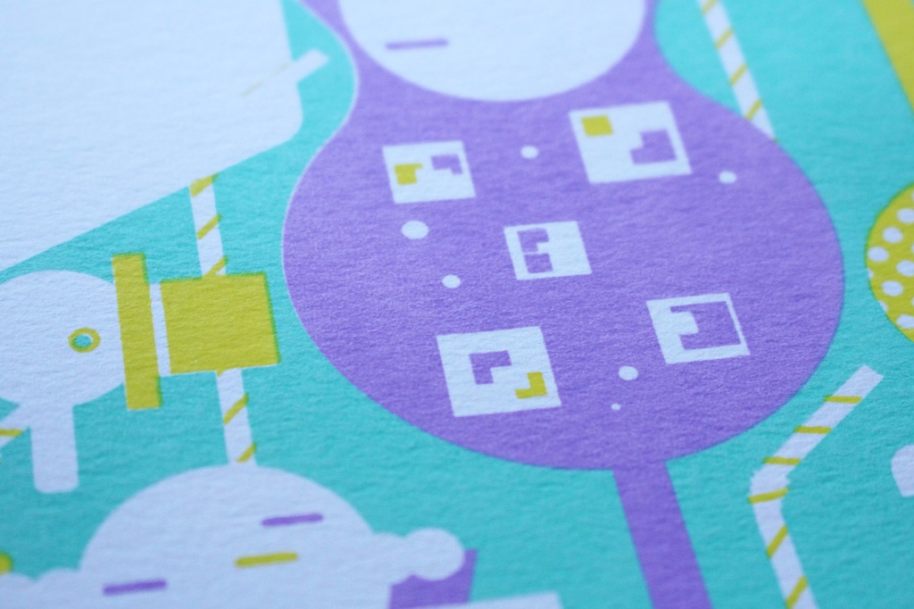 SOCKS原画「クリームソーダと水飲み鳥」