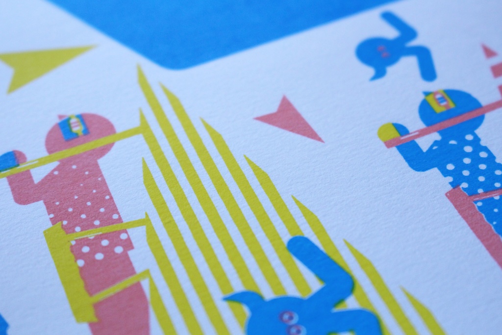 SOCKS原画「カモメとハンググライダー」