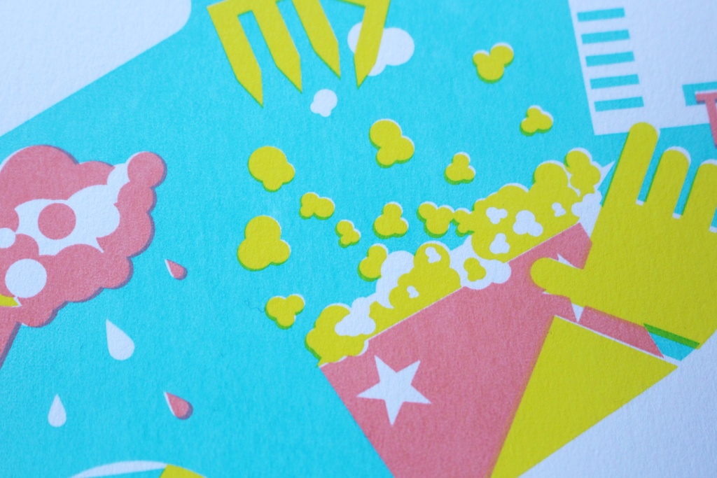 SOCKS原画「ホームシアターとコーン」