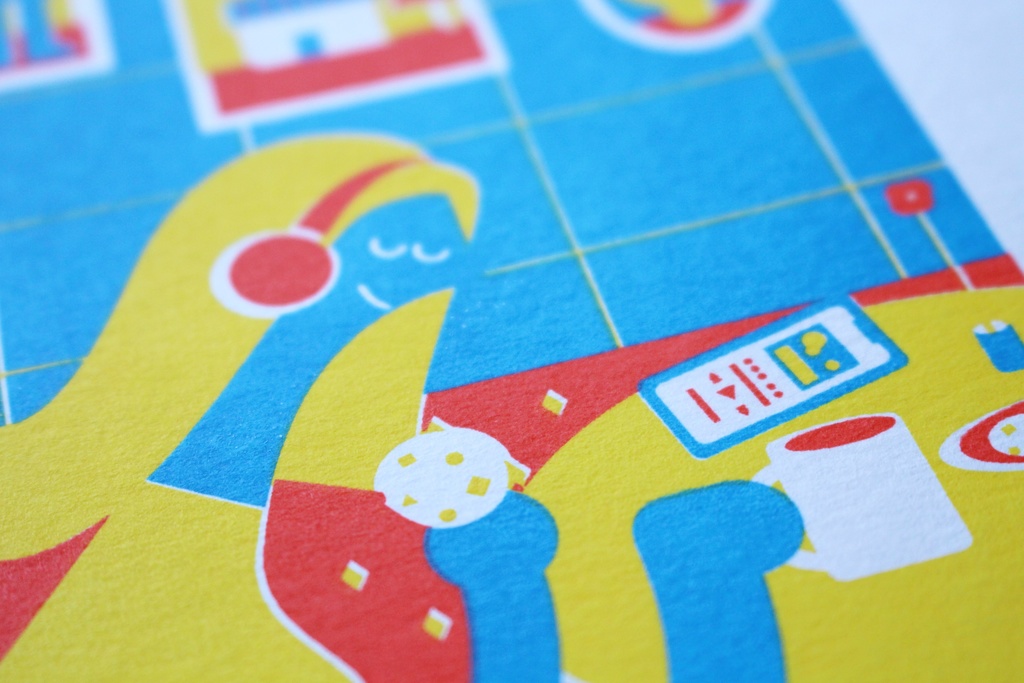 SOCKS原画「音楽とネコ」