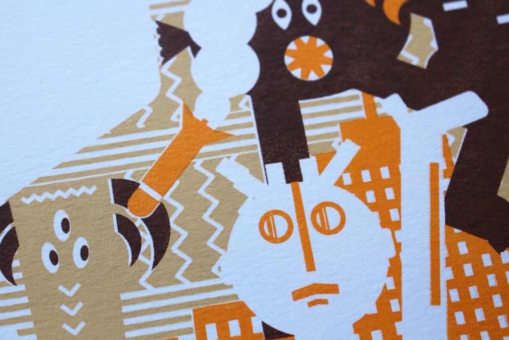 SOCKS原画「怪獣と異星人」