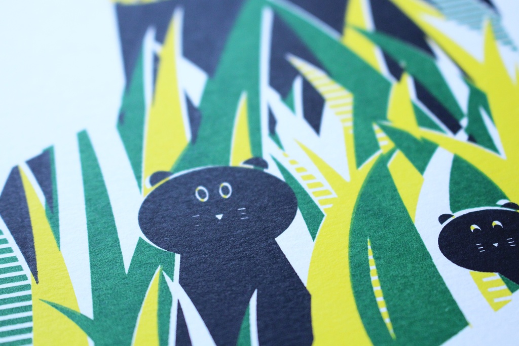 SOCKS原画「月と黒ヒョウ」