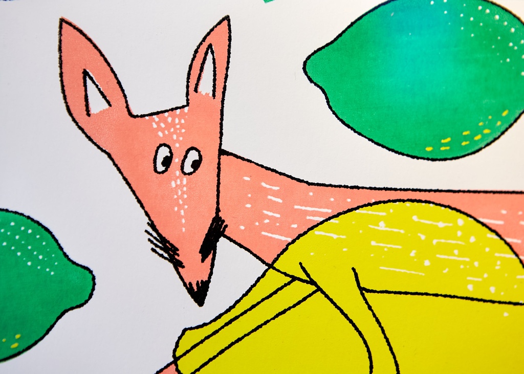 【and FRUITS】原画「レモン、そして狐」