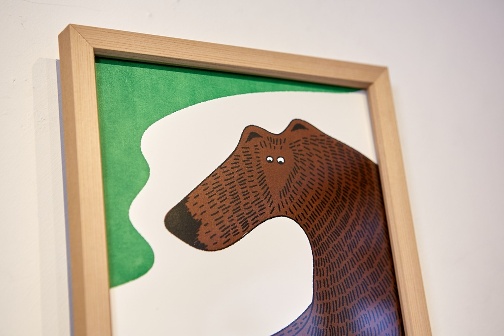 【and FRUITS】原画「スイカ、そして熊」