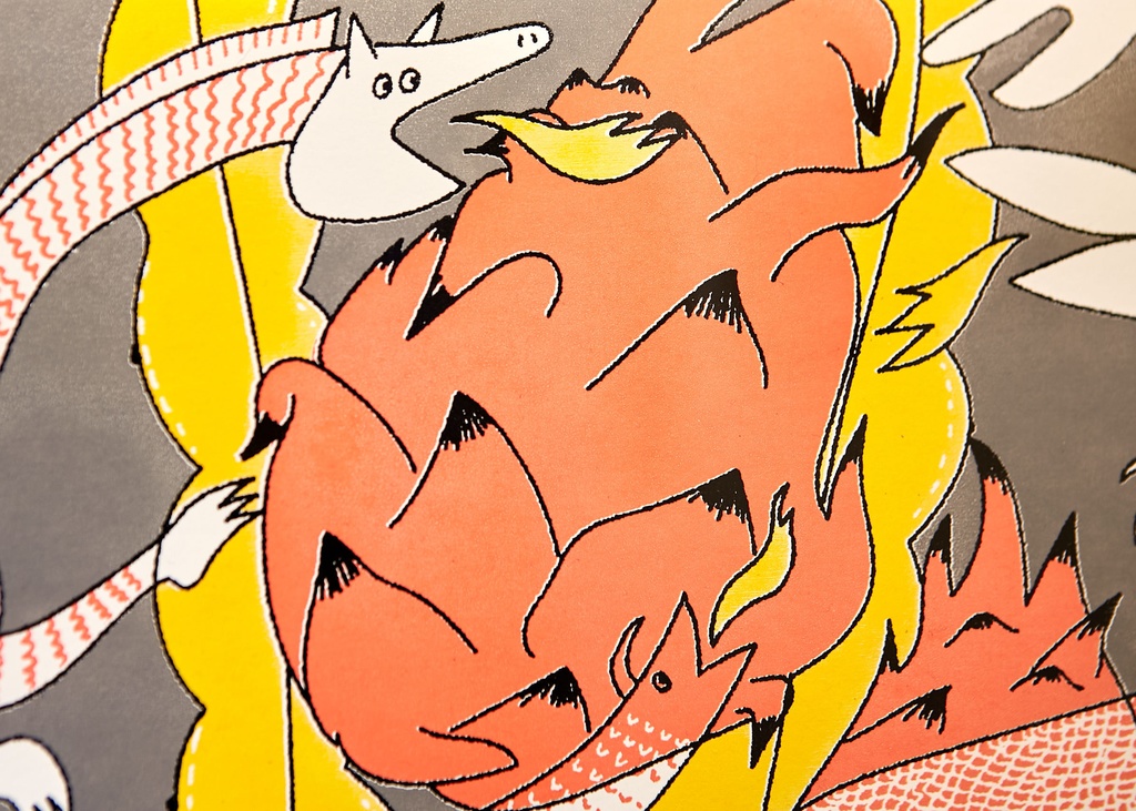 【and FRUITS】原画「ドラゴンフルーツ、そして竜」