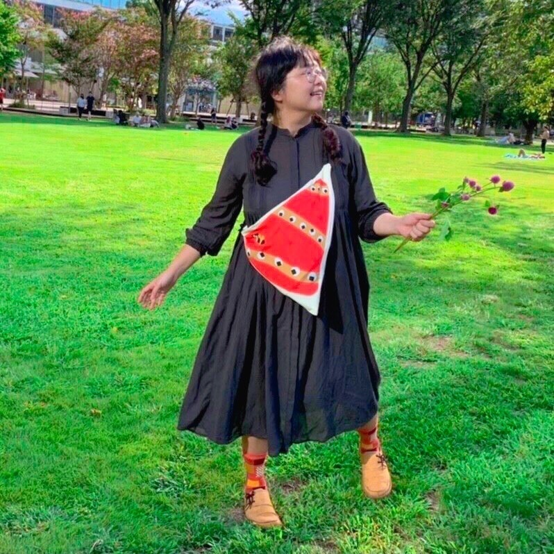 水も弾くよっ!おにぎり山ナップサック【かっぱの手芸店「キナコ」&リタ・ジェイ コラボ】