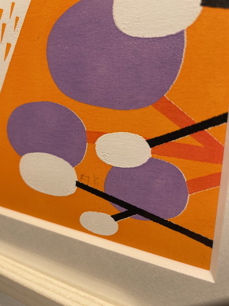 「鳥たち」原画【キツツキによって木の実が落ちる】