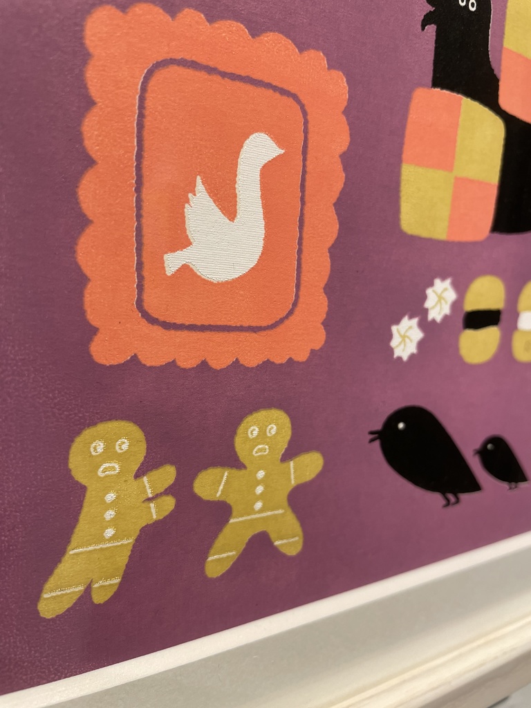 「鳥たち」原画【鳥はクッキーを好む】