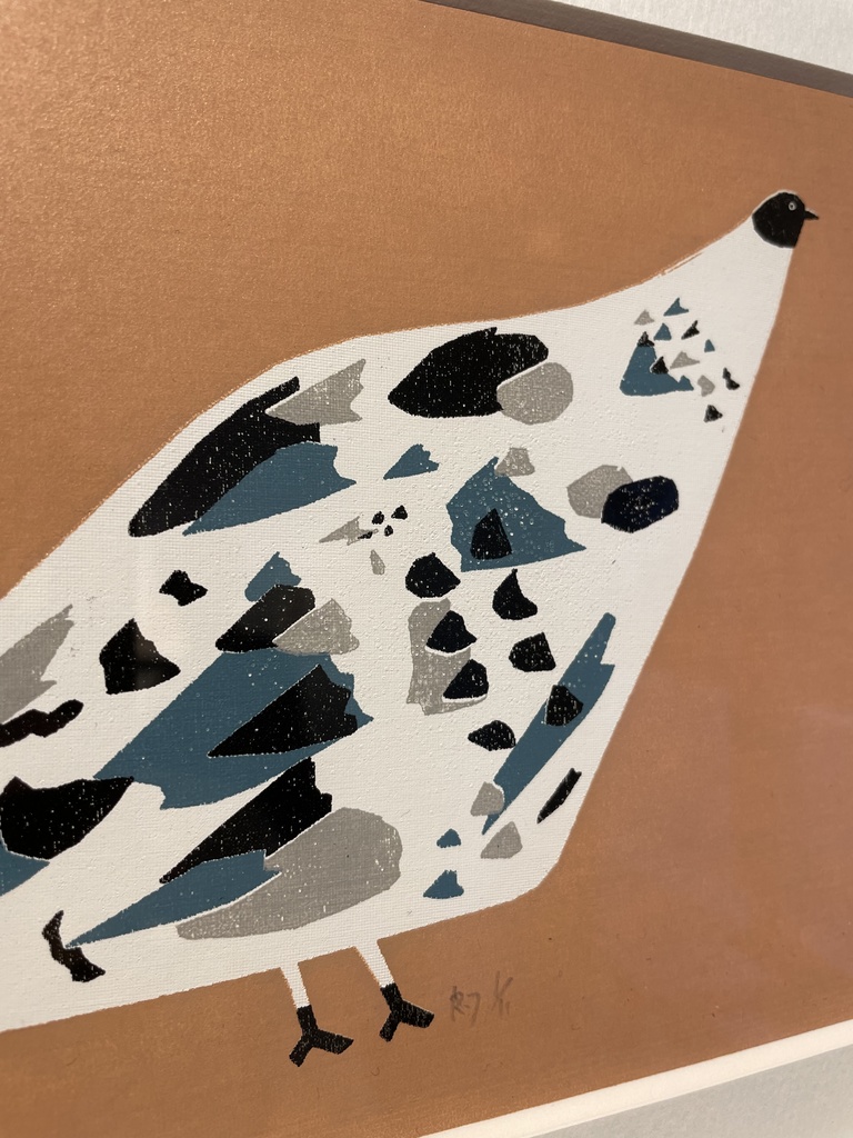 「鳥たち」原画【歩くハト】