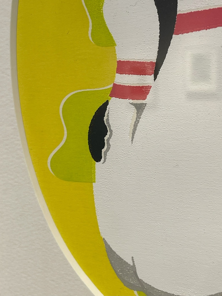 シルクスクリーン原画「ボウリングのピン」(個展「Timeless?」)