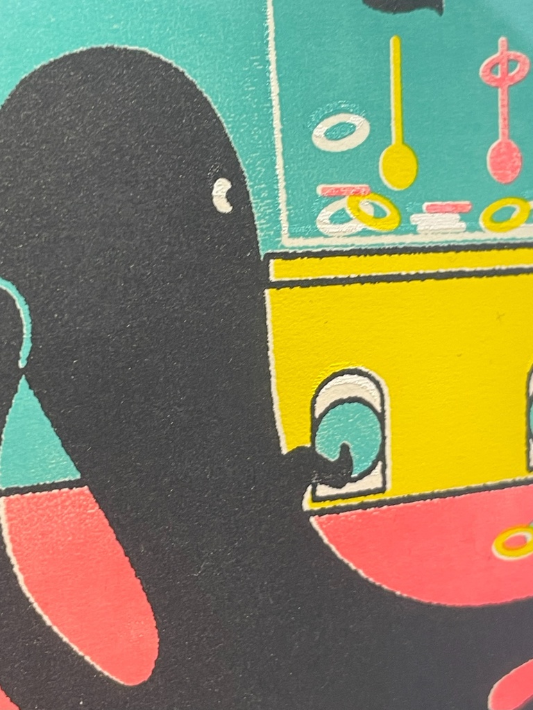 シルクスクリーン原画「ウォーターゲームというおもちゃ」(個展「Timeless?」)