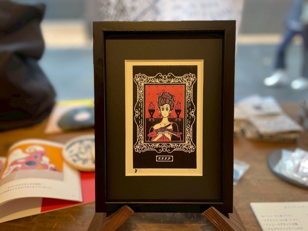 「黒となにかと」シルクスクリーン原画