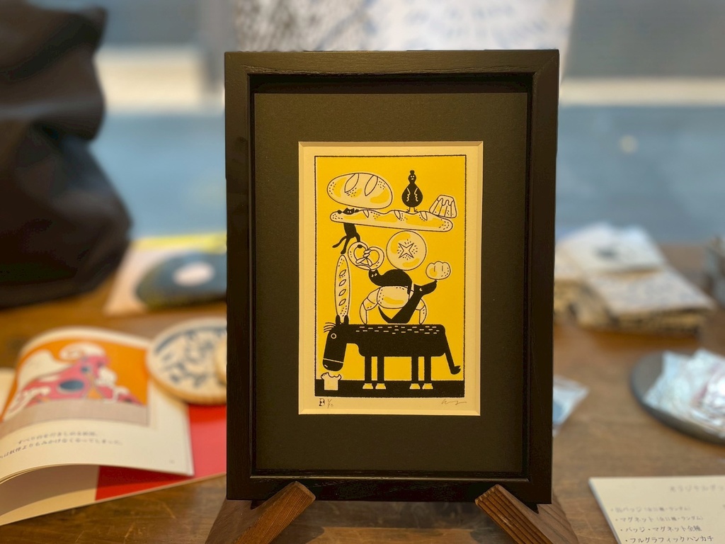 「黒となにかと」シルクスクリーン原画