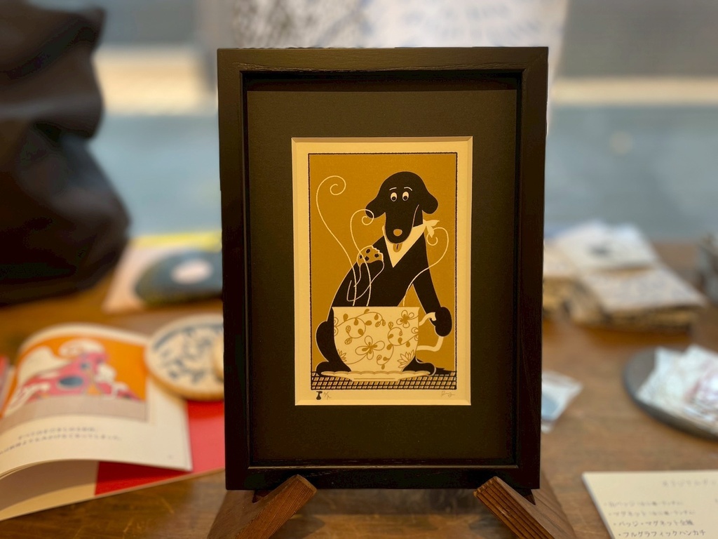 「黒となにかと」シルクスクリーン原画