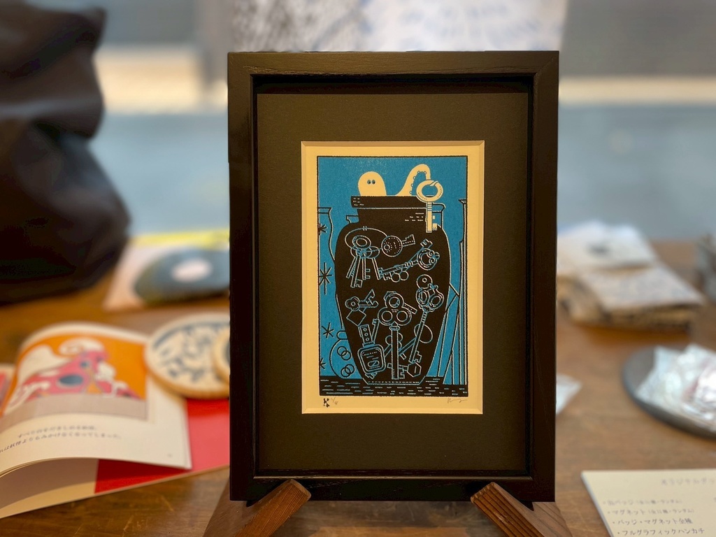 「黒となにかと」シルクスクリーン原画