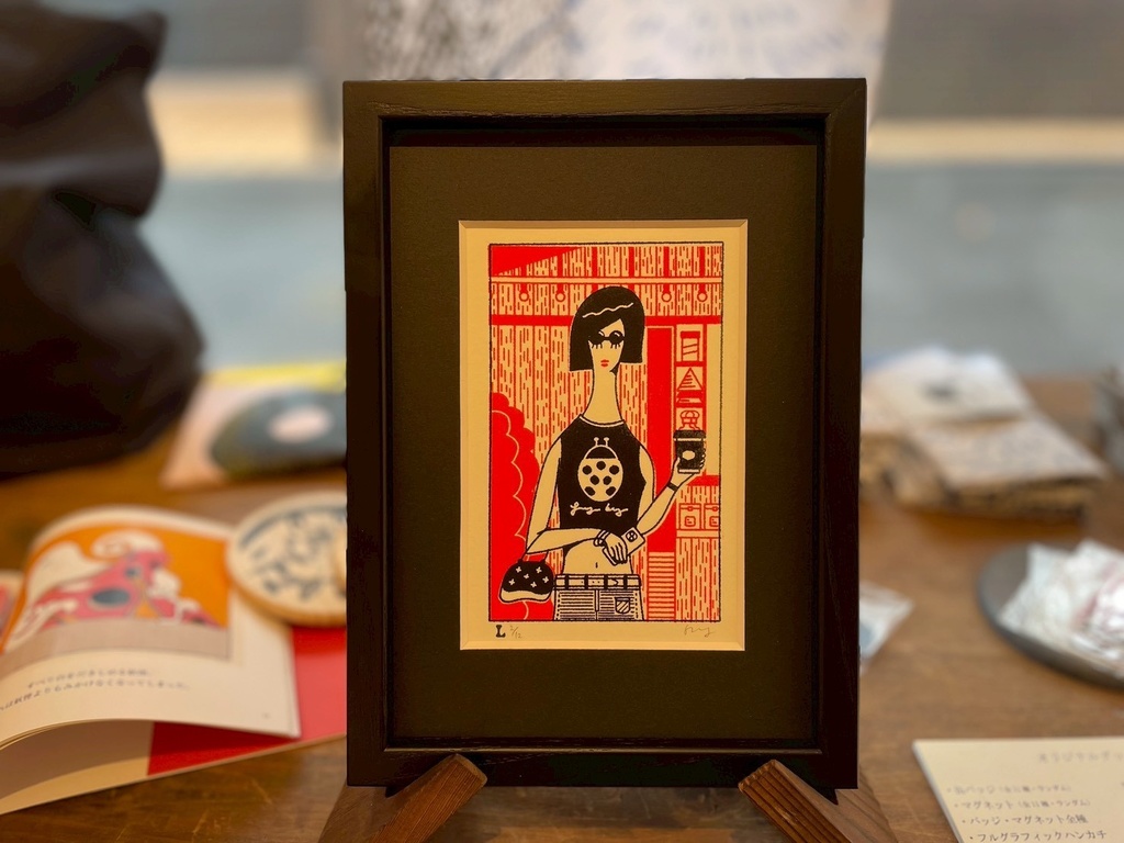 「黒となにかと」シルクスクリーン原画