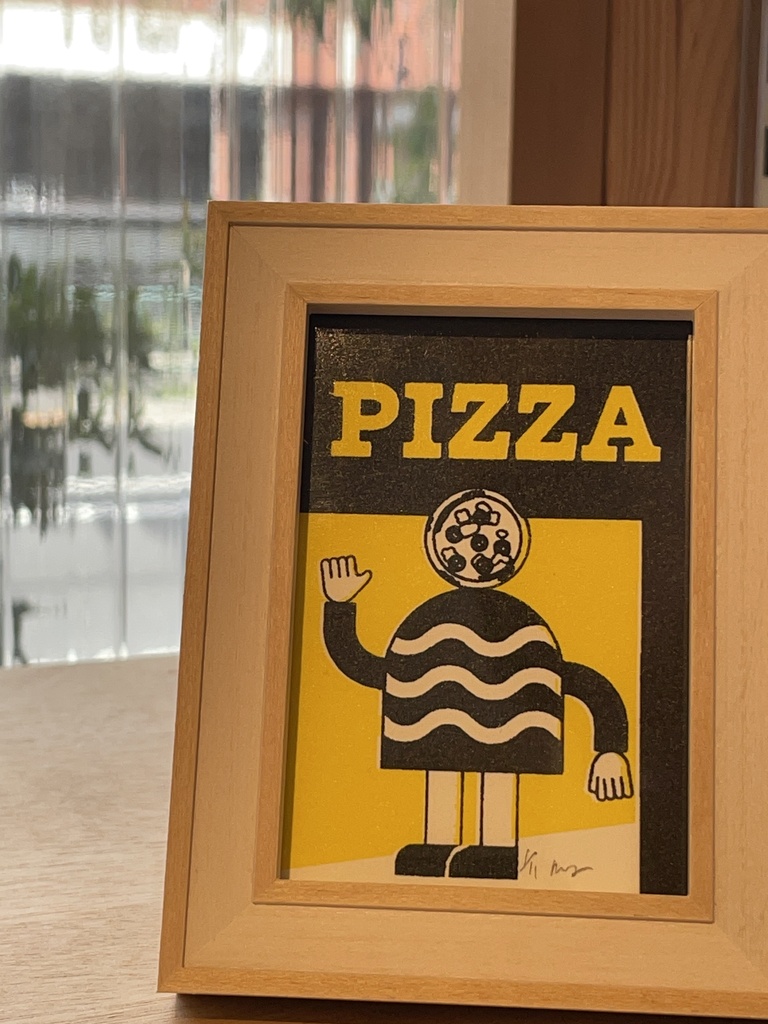 シルクスクリーン原画「PIZZA MAN」